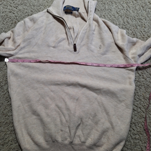 Polo Ralph Lauren Men's Cream Zip-Up Sweater - Picture 6 of 6